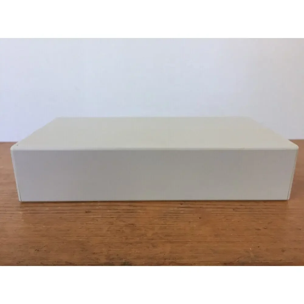 Vintage Sony 3.5in Floppy Disk Media Storage Case Top Open Hard Body Box Beige